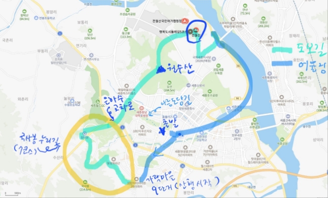 정안국사봉 이미지