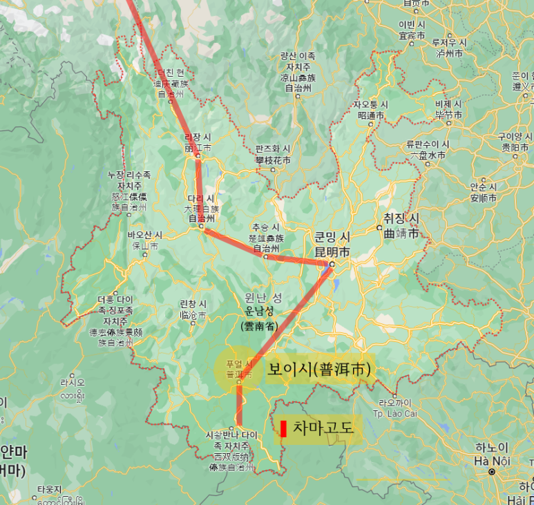 그리고 보이차 이미지