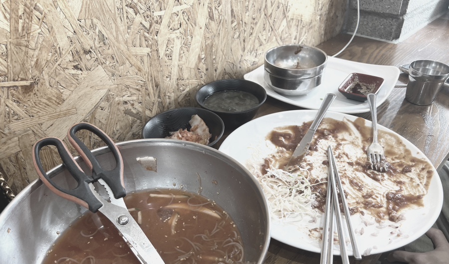 왕세수대야냉면 이미지