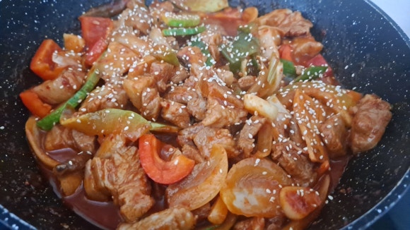 제육돼지 이미지