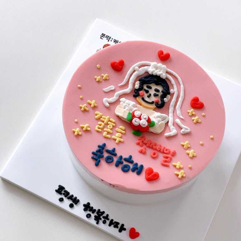 쫀떡케이크 이미지