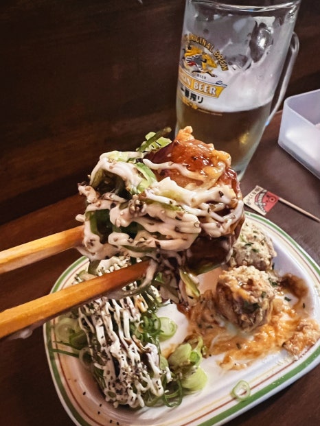 타코야키와맥주 이미지