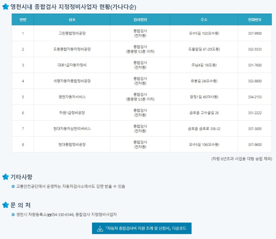 도동종합자동차정비 이미지