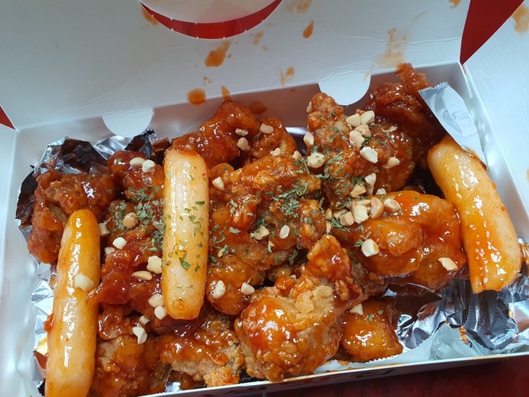 꿀삐닭강정 이미지