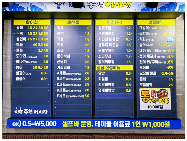 청춘활어 이미지