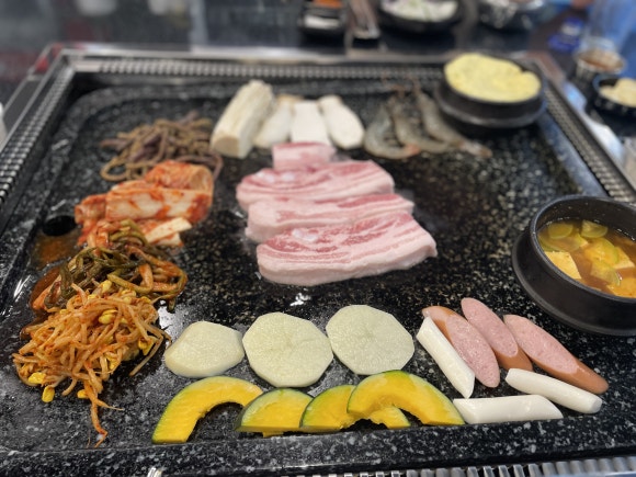 왕돌판구이한판목포 이미지