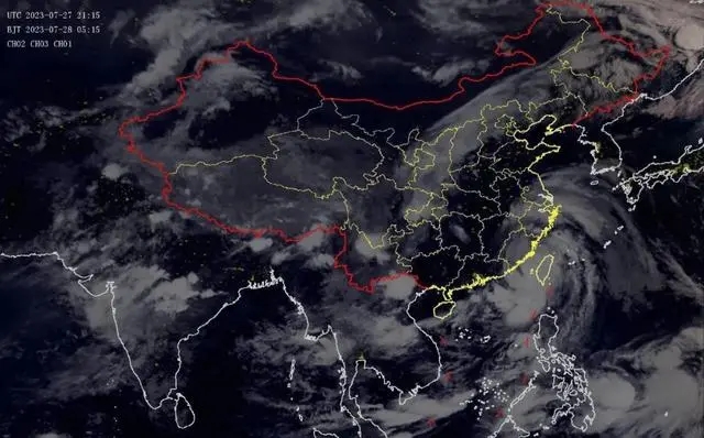 2023년 제 6호 태풍 카눈(Tropical Storm Khanun 卡努) 예상 이동 경로 일본 오키나와 거쳐 8월초 상하이로 ...