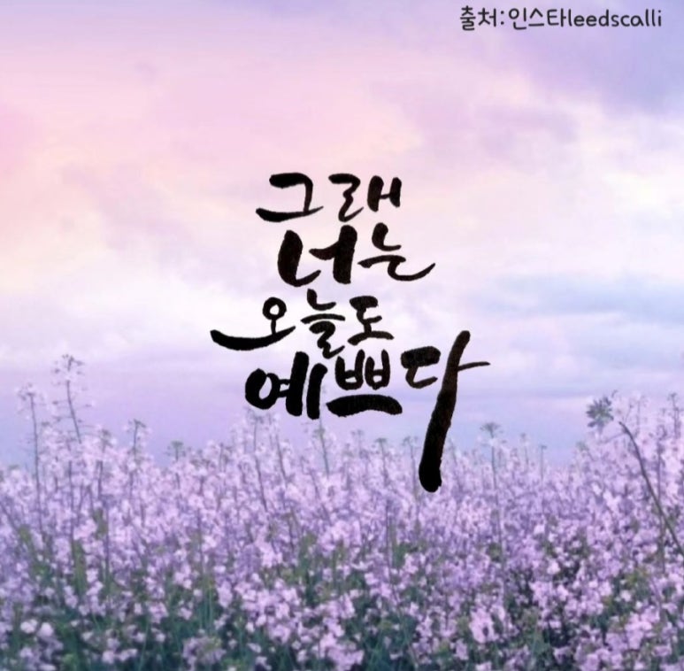 오늘도너는예쁘다 이미지