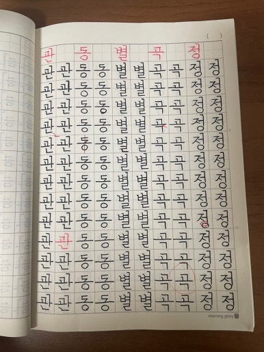 대한명인글씨교정 이미지