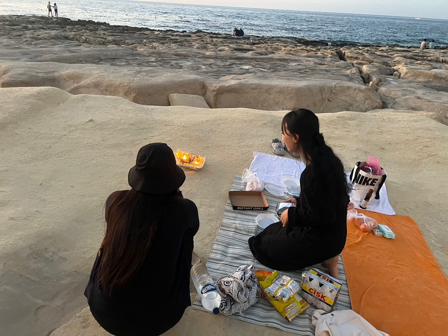 아침해변바베큐 이미지