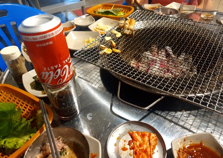 용문장어화로구이 이미지