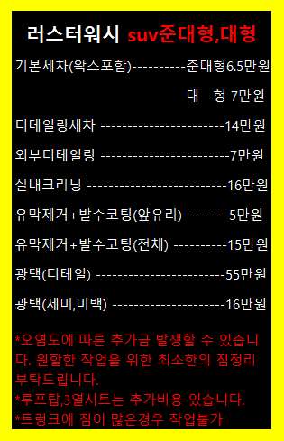 러스터워시 이미지