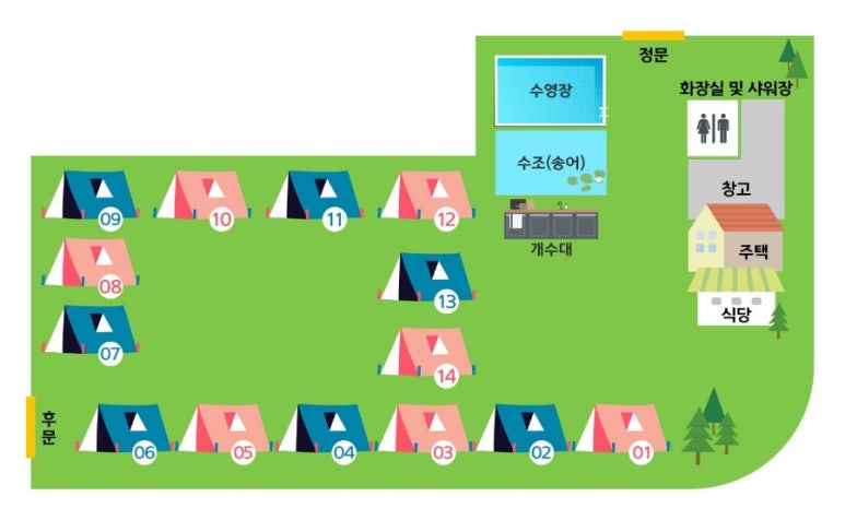 외룡송어회 캠핑장 이미지