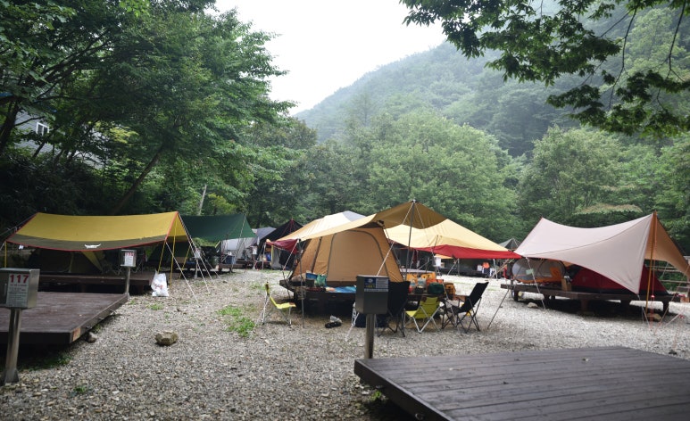 국립운장산자연휴양림 야영장 이미지