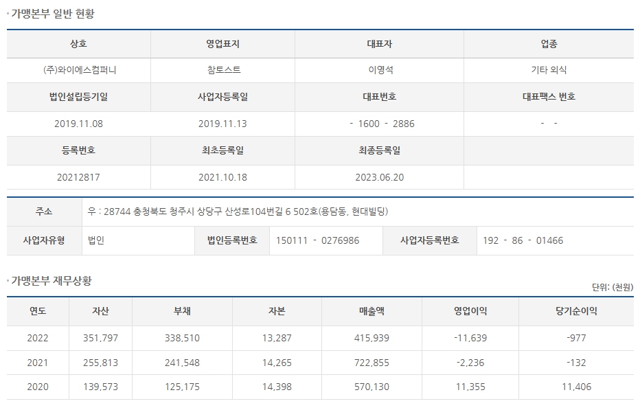 와이에스컴퍼니 이미지