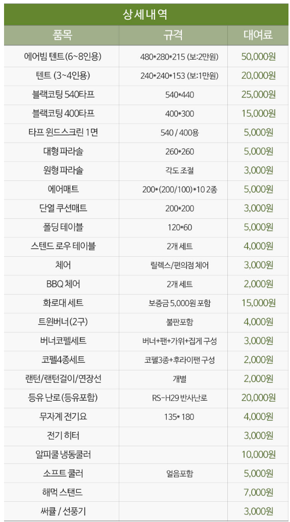천왕산 가족캠핑장 이미지