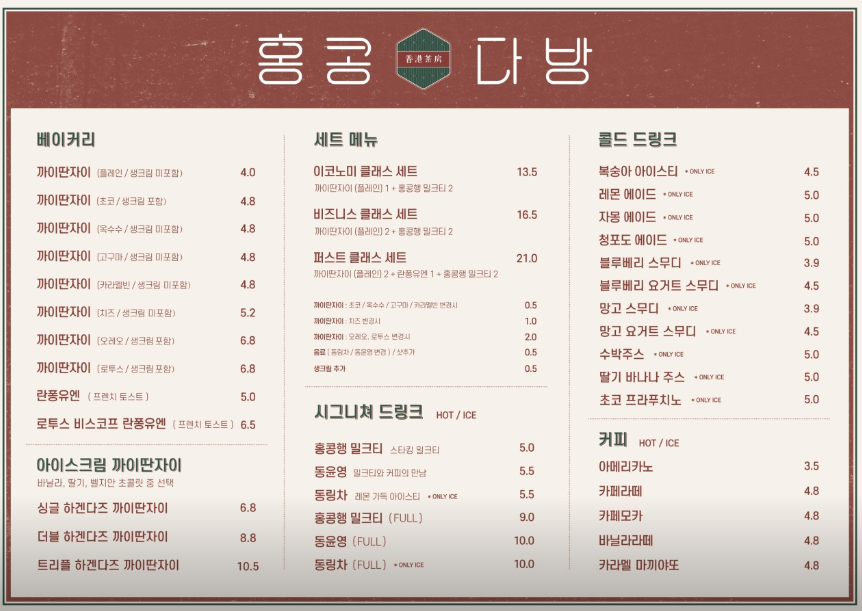 홍콩다방중랑 이미지