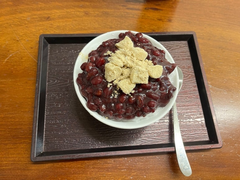 이조팥빙수 이미지