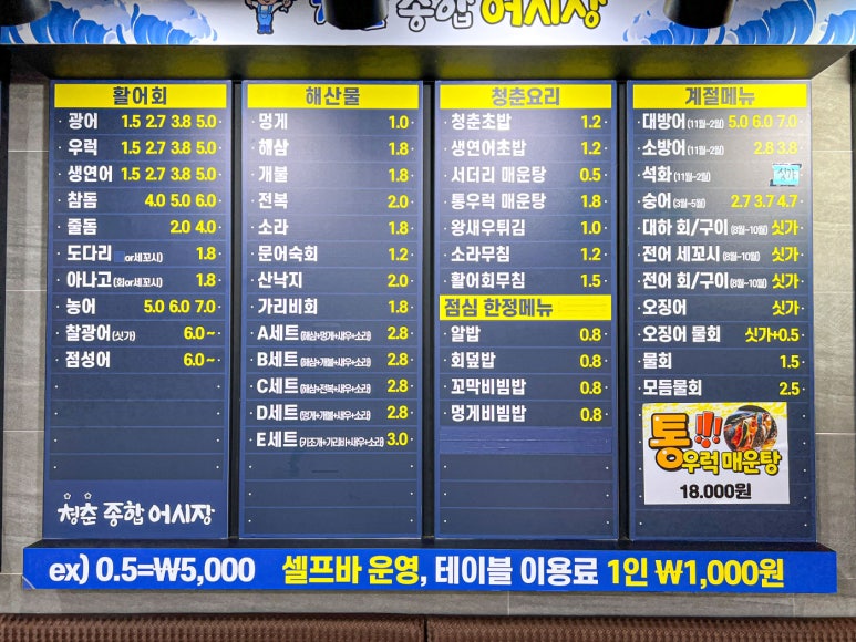 싱싱회종합어시장 이미지