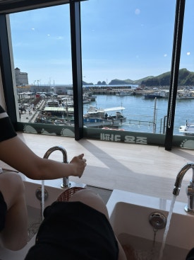 차귀도노을족욕카페 이미지
