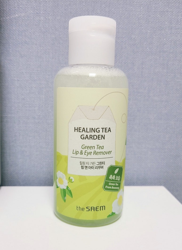 The SAEM Healing Tea Garden Green Tea Lip & Eye Remover 150ml