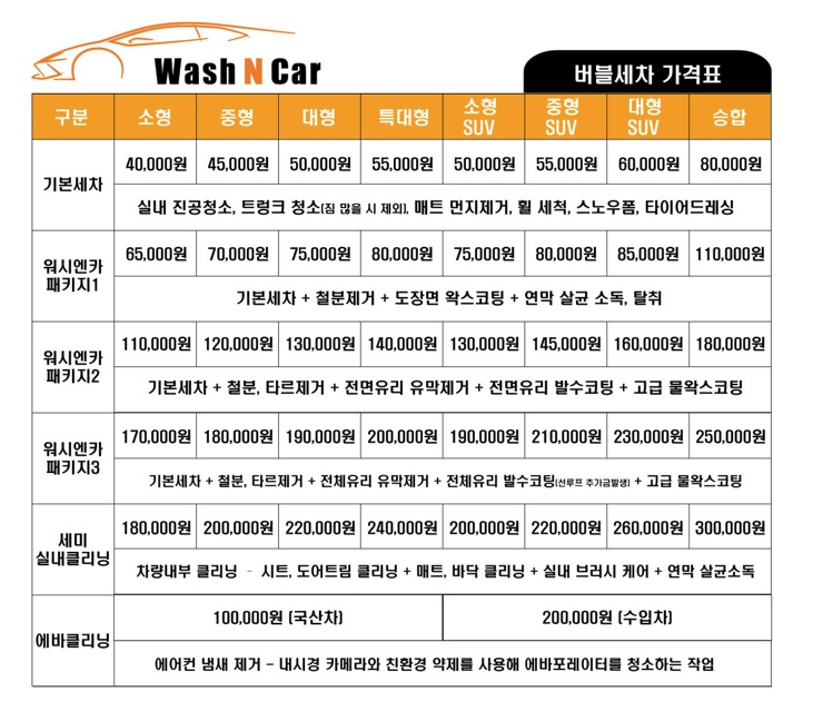 넘버원세차장 이미지