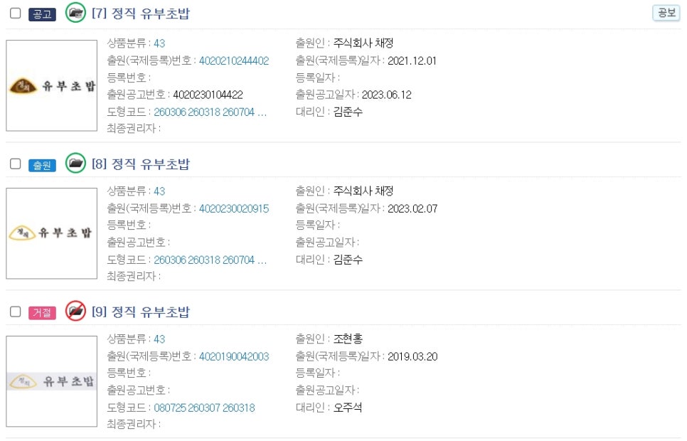 채정정직유부 이미지