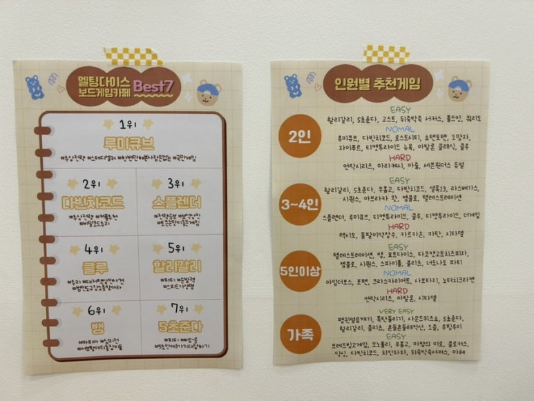 멜팅다이스보드게임카페 이미지