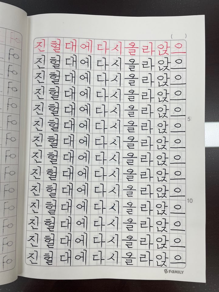 대한명인글씨교정 이미지