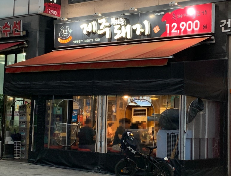 제주부리는돼지 이미지
