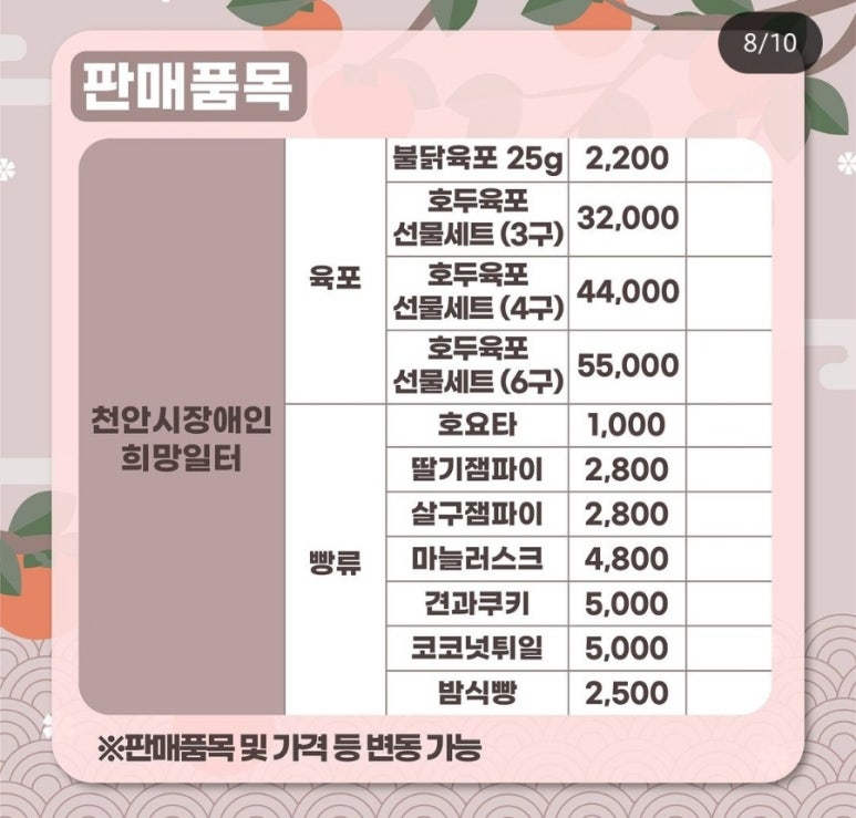 천안명물호두생산자협회영농조합법인 이미지