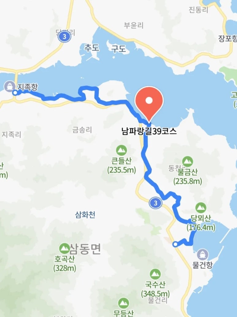 남파랑길 39코스 이미지