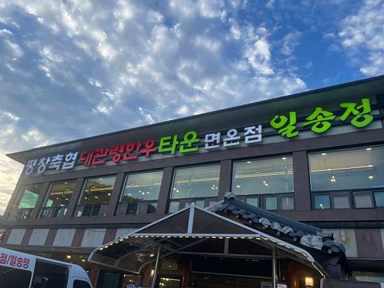 일송정한우 이미지