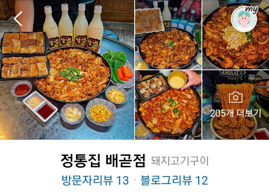 정통집배곧점 이미지