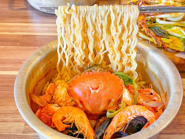 올레해물라면 이미지