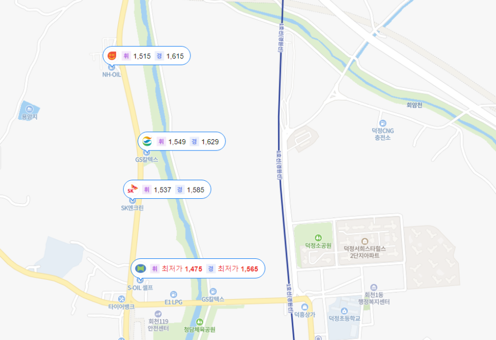 회천농협주유소 이미지