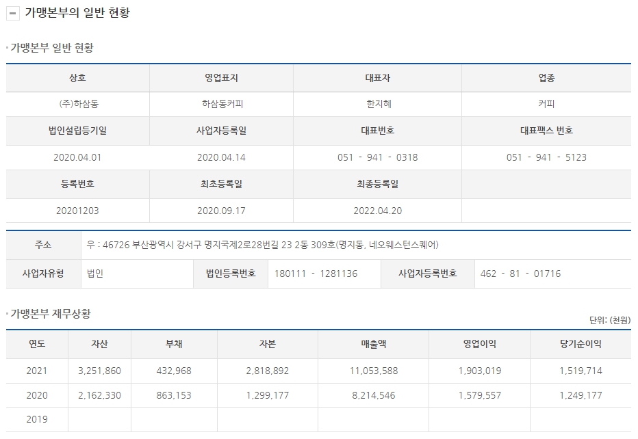주식회사 하삼동 이미지