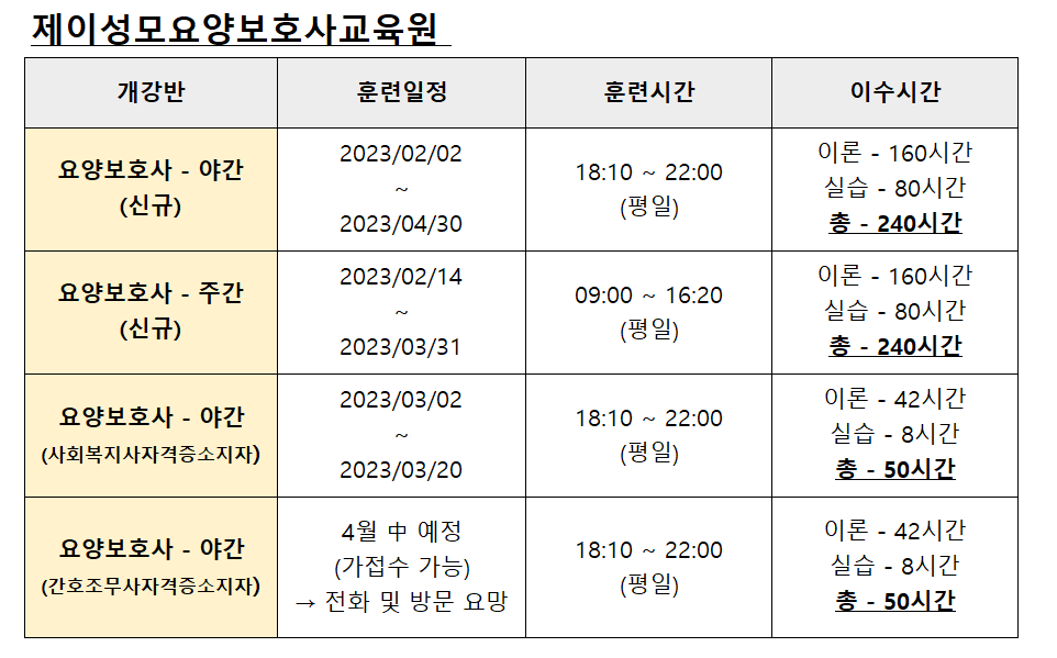 익산성모요양보호사교육원 이미지