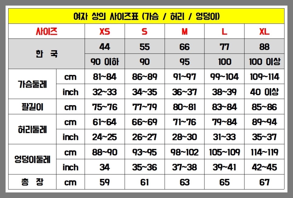 여자 옷 바지 사이즈 표 / 치수 재는 법 : 네이버 블로그