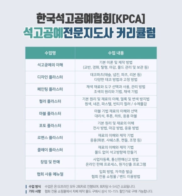 한국석고공예협회 이미지