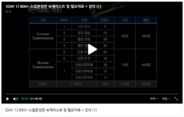 저스트토익어학원 이미지