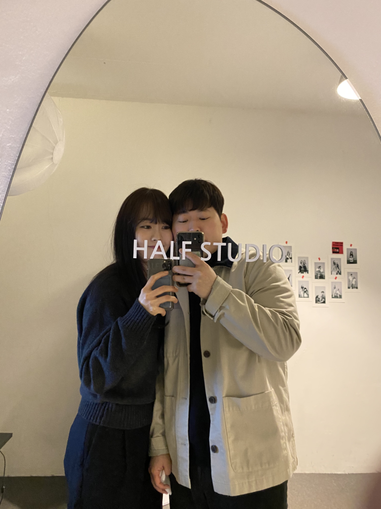 압구정흑백셀프사진관데이트코스하프스튜디오 이미지