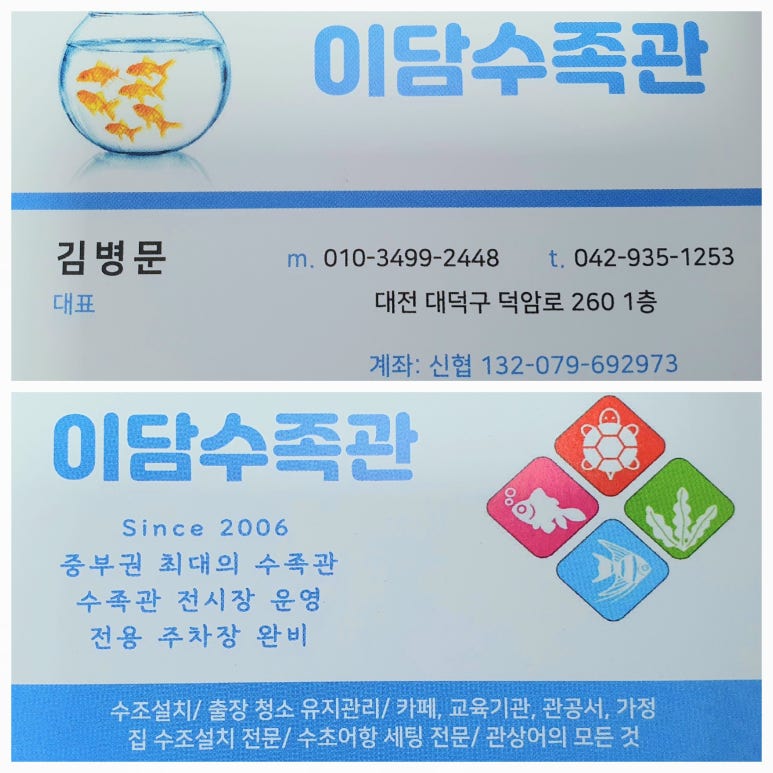 이담수족관 이미지