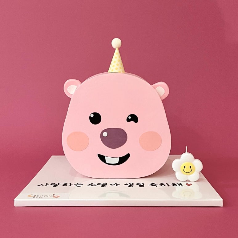 봄꽃달케이크 이미지