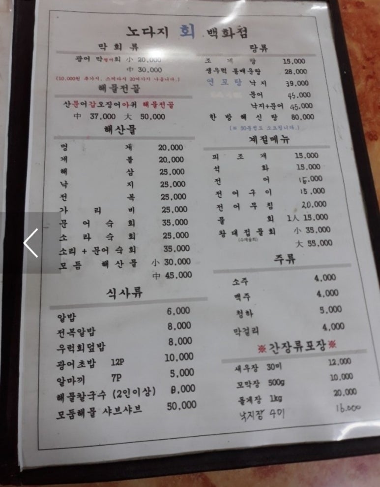 노다지회백화점 이미지