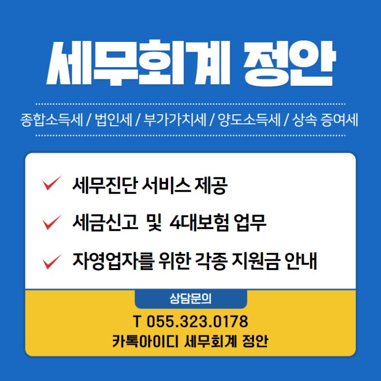 세무회계정안 이미지