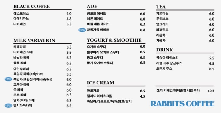 래빗스커피(RABBITS COFFEE) 이미지