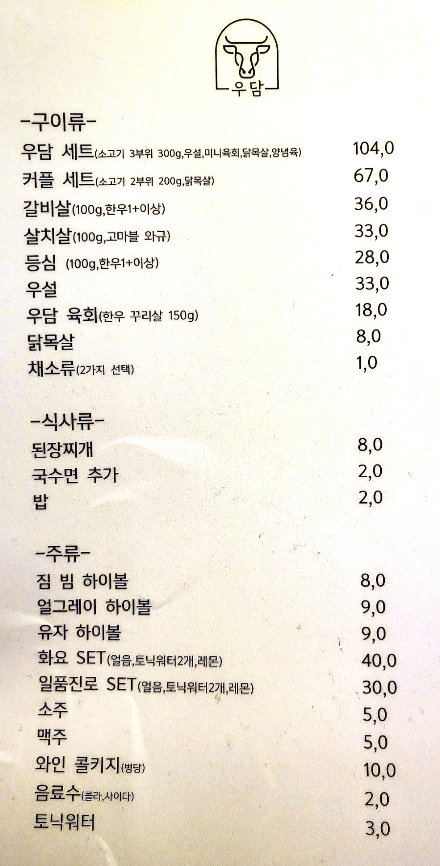 야키니쿠 우담 이미지