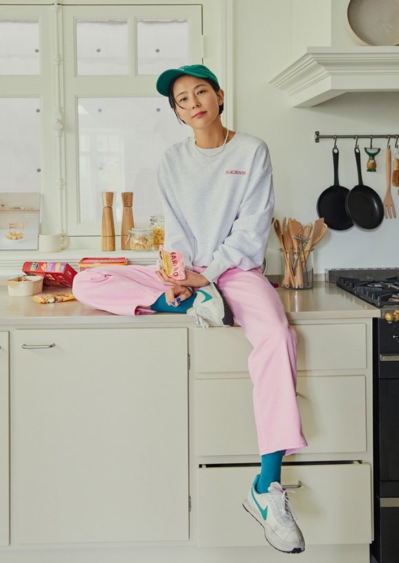 핑크팬츠 이미지