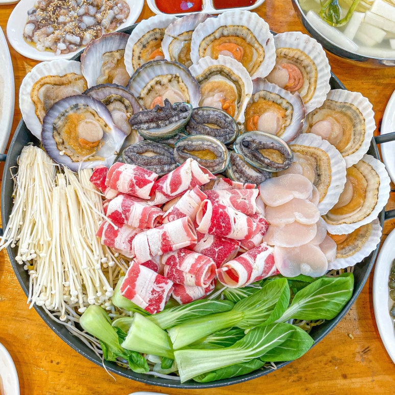 푸짐한조개구이 이미지